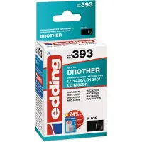 Edding Inktcartridge vervangt Brother LC1240BK Compatibel Zwart EDD-393 18-393