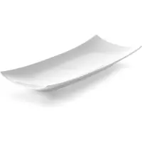 Hendi Porselein Gebogen Serveerschaal 35x15cm | 4 stuks