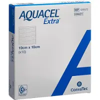 Aquacel Extra verband hydrofiber + versterking10 x 10cm