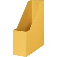 Leitz Cosy Click & Store Duurzame Tijdschriftenhouder voor A4 Documenten - 77% gerecycled karton - 10.3 x 33 x 25.3 Cm (BxHxD) - Warm Geel