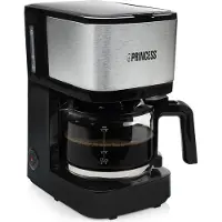 Princess 246030 Filter Coffee Maker Compact - Filterkoffiezetapparaat Met Glas 075 L Zwart