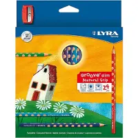 Lyra kleurpotloden dunne Groove 24 stuks multicolor
