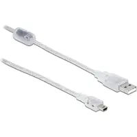DeLOCK - USB-kabel - Mini-USB, type B (mannelijk) naar USB (mannelijk) - USB 2.0 - 2 meter - transparant