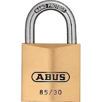 ABUS Cilinderhangslot | breedte slotlichaam 30 mm | messing gelijksluitend 0402 | 1 stuk - 2444