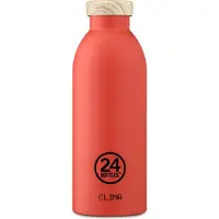 24Bottles Drinkfles 'Clima 500 ml' beige / rood / zwart