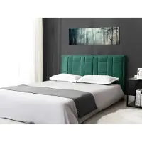 Vente-Unique.nl Hoofdeinde HERMINE - Fluweel - 140cm - Groen