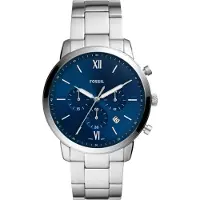 Fossil Analoog horloge blauw / zilver