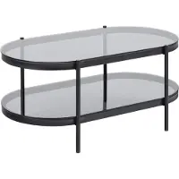 Molecule Ovale Salontafel Bayonne Smoked Tempered Glass