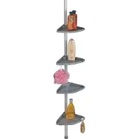 Wenko 3201824100 étagère de douche télescopique compact argent 25 mm