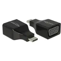 DeLOCK Premium USB-C naar VGA adapter met DP Alt Mode (1920 x 1200) / zwart