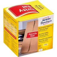 Avery Verzegelingsetiket 78 x 38 mm, rood, permanent klevend 7310