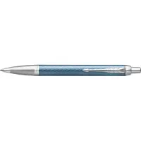 Parker IM Premium balpen | Blue Grey met chroomdetail | Medium punt met blauwe inkt | Geschenkdoos