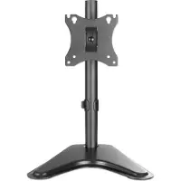 Manhattan 462037 Tafelbeugel voor monitor Aantal monteerbare displays: 1 Display(s) 43,2 cm (17) - 68,6 cm (27) Zwart Roteerbaar, Kantelbaar, Zwenkbaar, In