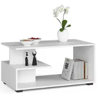 Akord Salontafel Koffietafel PIN / Furniture Factory / Wit / 90 x 45 x 51 cm