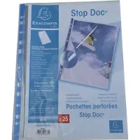 Exacompta 50 x insteekhoesje met flap - A4 - 0.12mm – transparant