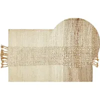 Beliani HAMZALAR - Modern vloerkleed - Beige - 80 x 150 cm - Jute