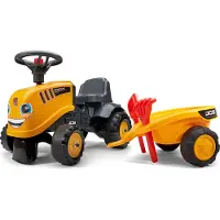 Falk Trekker JCB Oranje met aanhanger vanaf 1 jaar