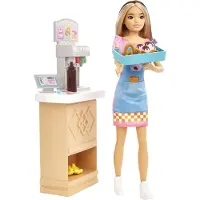 Barbie Skipper First Job Snack Bar Playset Hkd79 Doll Roze