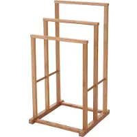 MCW Handdoekhouder -B18, handdoekhouder vrijstaand, bamboe 82x42x42cm