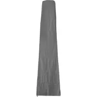 Mendler Beschermhoes 370cm voor 5x5m marktparasol -D20, hoes met rits ~ antraciet