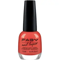 Faby nagellak Lucky Coral dames 15 ml vegan koraalrood