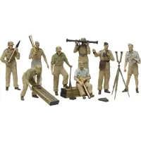 Tamiya German Artillery Crew Set Africa Corps Luftwaffe