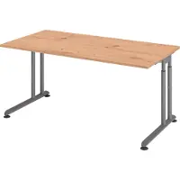Hammerbacher Bureau ZENO in hoogte verstelbaar 160 x 80 Essen-Eik - Grafiet