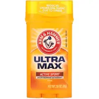 Arm & Hammer Ultra Max Onzichtbare Vast Stok Antitranspirant Deodorant, Actieve Sport, 2.6 Ounce
