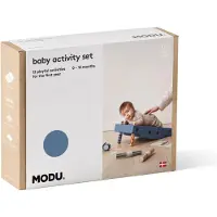 Modu Baby-Motorik-Set - 10 Teile - Deep Blue/Sky Blue - - One Size - Motorik Tiere