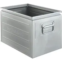 Schäfer Shop stapelbak, 40 l, 150 kg, L 480 x B 308 x H 301 mm, staal, gegalvaniseerd