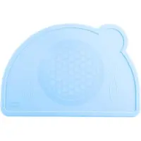 Chicco placemat jongens 26,6 cm siliconen blauw
