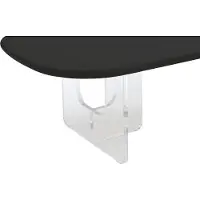 Vente-unique Salontafel van MDF en acryl - Zwart en transparant - RASIA