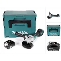 Makita DGA 517 F1J Snoerloze haakse slijper 18 V 125 mm borstelloos + 1x oplaadbare accu 3.0 Ah + Makpac - zonder lader