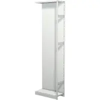 Kerkmann Leeg archiefrek PROGRESS 500 T, aanbouwsectie, met achterwand, H 2600 x B 750 x D 340 mm