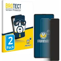 BROTECT - privacy screenprotector voor Samsung Galaxy Note 10 Lite - Folie Beschermfolie Blauwlichtfilter 2 Stuks