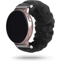 Strap-it Scrunchie bandje - geschikt voor Polar Ignite / Ignite 2 / Ignite 3 / Unite / Pacer - zwart