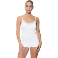 Mey Top met spaghettibandjes Serie Emotion Elegance Wit | Maat 40
