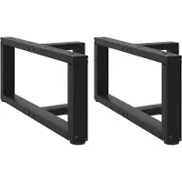 vidaXL Salontafelpoten 2 st T-vormig 60x25x(30-31) cm staal zwart