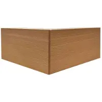 Furniture Legs Europe Meubelpoot hoek 16 bij 16 cm en hoogte 7 cm van massief hout