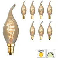 Lybardo - E14 LED Lamp - 8-pack - Kaarslamp - 4.4W Dimbaar - 2200K Extra Warmwit Licht