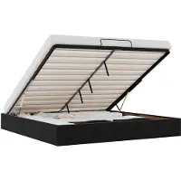vidaXL Ottoman bedframe zonder matras 160x200 cm fluweel zwart