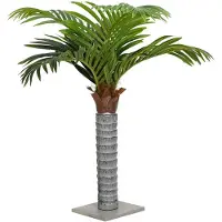 vidaXL Kunstpalmboom 12 bladeren 150 cm groen