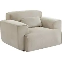 Sweeek 1 zits corduroy fauteuil Greige