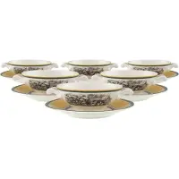 Villeroy & Boch Suppentassen mit Untertassen Audun Ferme 400 ml Set van 6