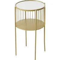 Boltze - Metalen bijzettafel LOBO, Ø 33 x 55,5 cm