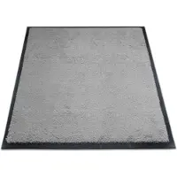 Miltex vuilvangmat Eazycare Style, hoekig, antistatisch, UV-bestendig, afwasbaar, high twist nylon & Niltril rubber, 750 x 850 mm, basalt grijs
