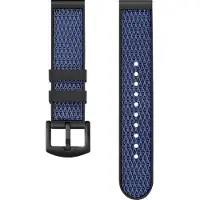 Strap-it Nylon bandje hybrid nylon geschikt voor Polar Ignite / Ignite 2 / Ignite 3 / Unite / Polar Pacer - Blauw