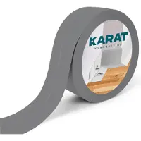 Karat Zachte Plint Riga - Zelfklevende Plint - Flexibele Plooilijst - Grijs - 19 x 19 mm - Lengte: 25 m