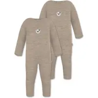 Normani Rompertje/body 'Tangoio' beige / beige gemêleerd / groen / wit