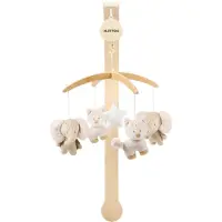 Nattou FLO, ERNEST & OLI Houten Muziekmobiel - 50 cm - Beige